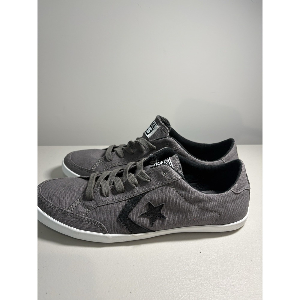 Converse Star Player Low Top Gray/White Suede Lace Up Men's Sneakers 139688C